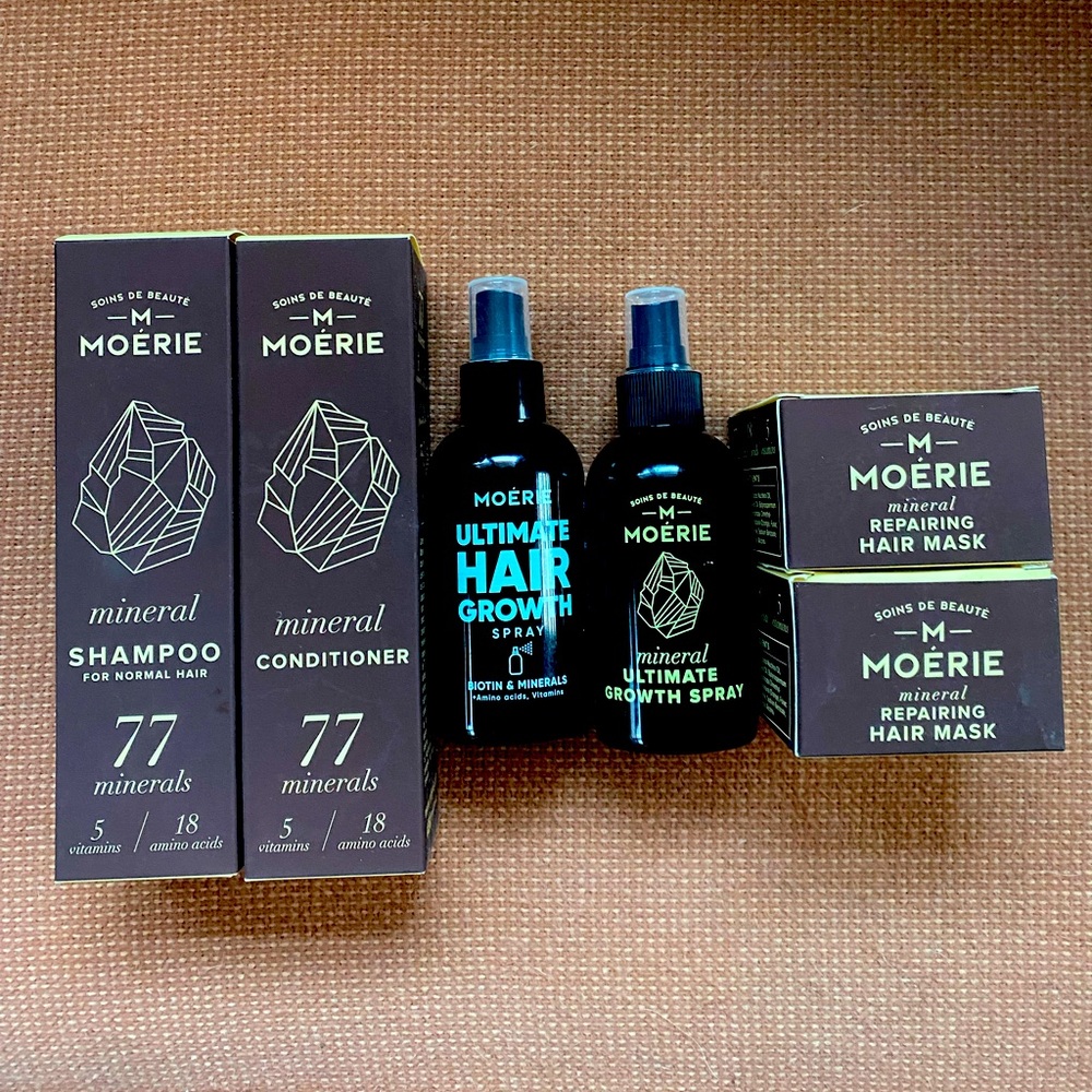 Moerie SET of 4! Shampoo, conditioner, hair mask